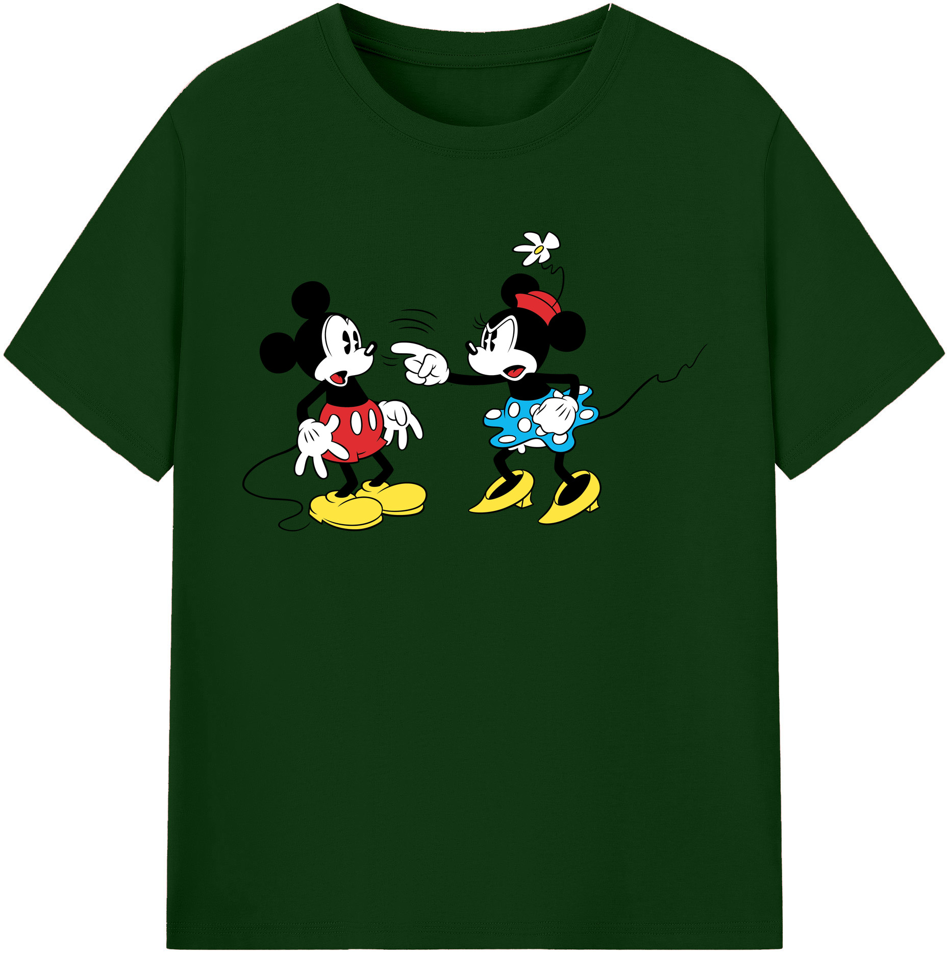 （画像用） ミッキーマウス Mickey Mouse 綿100％半袖Tシャツ（フロントプリント）